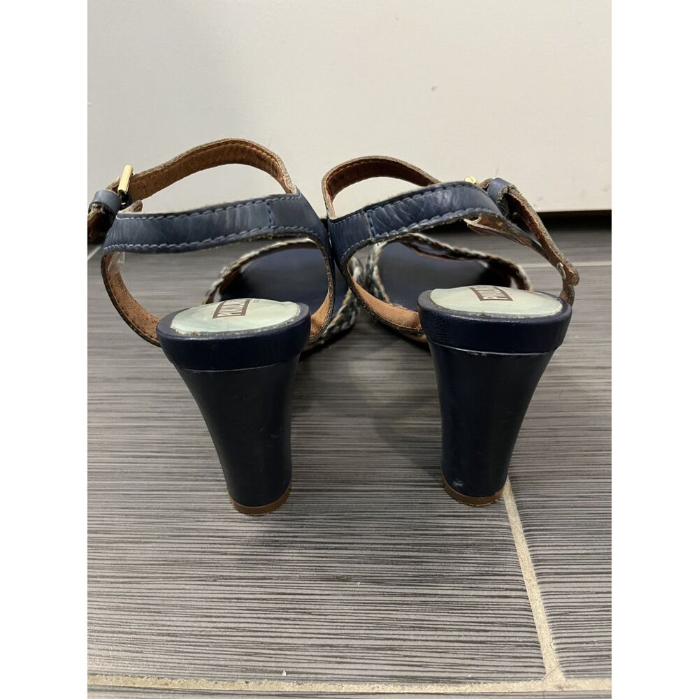 Pikolinos Blue Woven Leather Heeled Sandals Size EU 40 - Picture 3 of 8